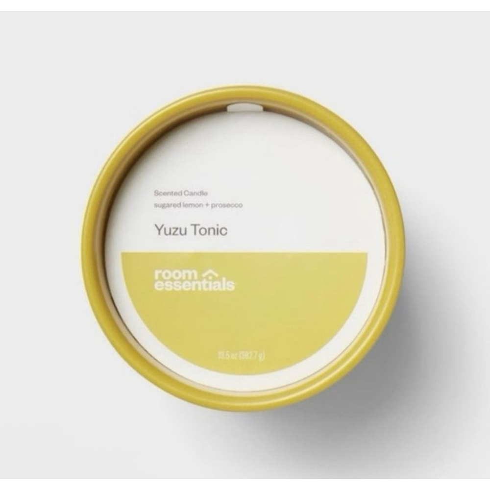 Room Essentials Yuzu Tonic Ceramic Candle in Sugared Lemon Prosecco Scent - Picture 4 of 4